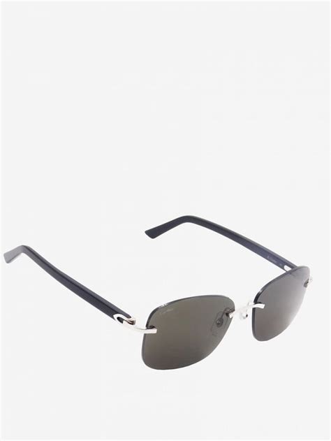 Cartier Grey Rectangular Men's Sunglasses CT0227S 001 58